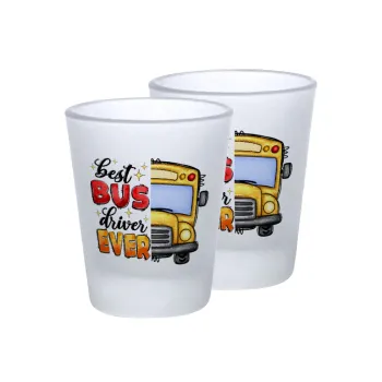 Best bus driver ever!, Σφηνοπότηρα γυάλινα 45ml του πάγου (2 τεμάχια)