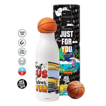 Best bus driver ever!, Bascetball Metal mug thermos, double wall, 550ml