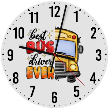 Best bus driver ever!, Ρολόι τοίχου ξύλινο (30cm)