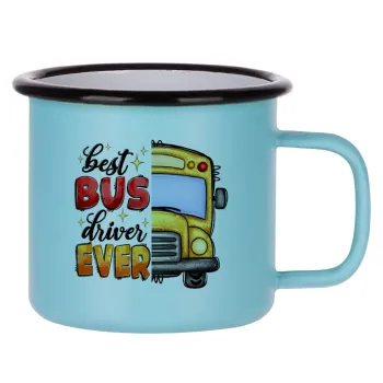 Best bus driver ever!, Κούπα Μεταλλική εμαγιέ ΜΑΤ σιέλ 360ml