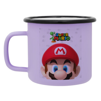 Super mario, Κούπα Μεταλλική εμαγιέ ΜΑΤ Light Pastel Purple 360ml