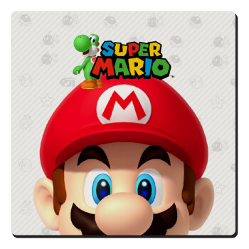 Super mario, Τετράγωνο μαγνητάκι ξύλινο 6x6cm
