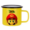Metallic enamel MATT Yellow cup 360ml