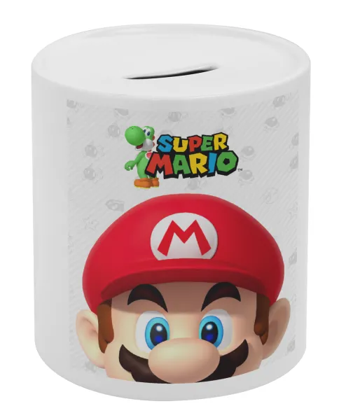 Super mario — Κουμπαράς πορσελάνης με τάπα