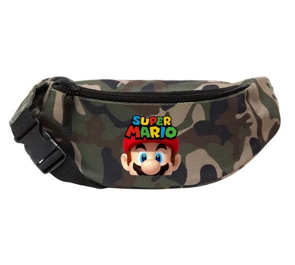 Super mario — Unisex waist bag (banana) in Jungle camouflage color with 2 pockets