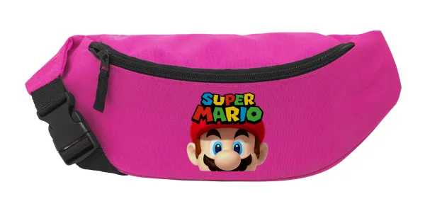 Super mario — Unisex waist bag (banana) in PINK color with 2 pockets