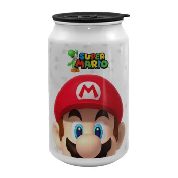 Super mario, Κούπα ταξιδιού μεταλλική με καπάκι (tin-can) 500ml