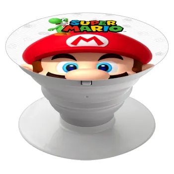 Super mario, Phone Holders Stand  Λευκό Βάση Στήριξης Κινητού στο Χέρι