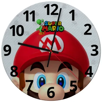 Super mario, Ρολόι τοίχου γυάλινο (30cm)