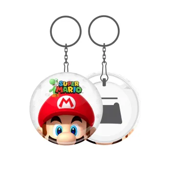 Super mario, Μπρελόκ μεταλλικό 5cm με ανοιχτήρι