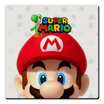 Super mario, Τετράγωνο μαγνητάκι ξύλινο 6x6cm
