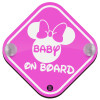 Baby On Board ξύλινο με βεντουζάκια (16x16cm)