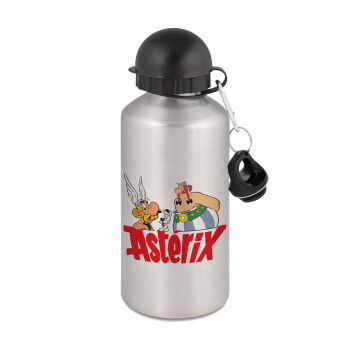 Asterix and Obelix, Metallic water jug, Silver, aluminum 500ml