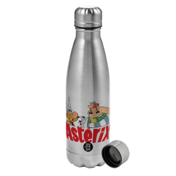 Asterix and Obelix, Metallic water bottle, stainless steel, 750ml