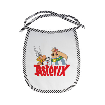 Asterix and Obelix, Σαλιάρα μωρού αλέκιαστη με κορδόνι Μαύρη