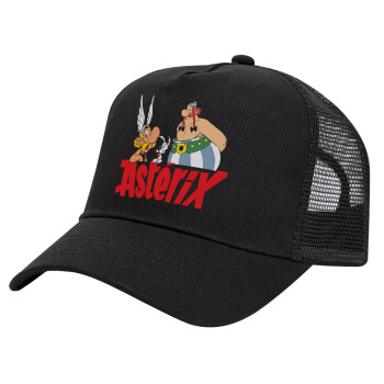 Asterix and Obelix, Καπέλο Trucker με Δίχτυ, Μαύρο, (ΒΑΜΒΑΚΕΡΟ, ΠΑΙΔΙΚΟ, UNISEX, ONE SIZE)