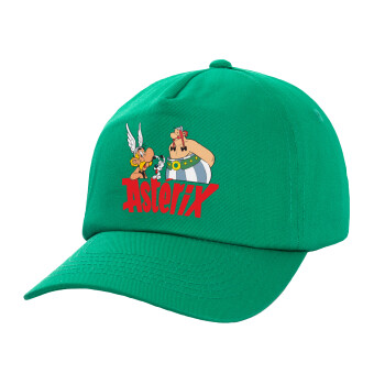 Asterix and Obelix, Καπέλο παιδικό Baseball, 100% Βαμβακερό,  Πράσινο