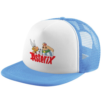 Asterix and Obelix, Καπέλο Soft Trucker με Δίχτυ Γαλάζιο/Λευκό