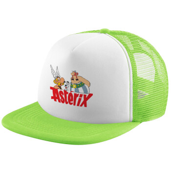 Asterix and Obelix, Καπέλο Soft Trucker με Δίχτυ Πράσινο/Λευκό