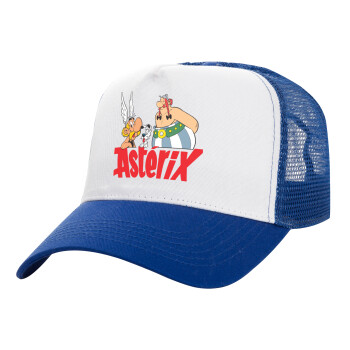 Asterix and Obelix, Καπέλο Ενηλίκων Structured Trucker, με Δίχτυ, ΛΕΥΚΟ/ΜΠΛΕ (100% ΒΑΜΒΑΚΕΡΟ, ΕΝΗΛΙΚΩΝ, UNISEX, ONE SIZE)