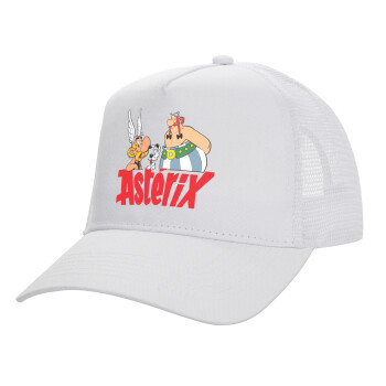 Asterix and Obelix, Καπέλο Ενηλίκων Structured Trucker, με Δίχτυ, ΛΕΥΚΟ (100% ΒΑΜΒΑΚΕΡΟ, ΕΝΗΛΙΚΩΝ, UNISEX, ONE SIZE)
