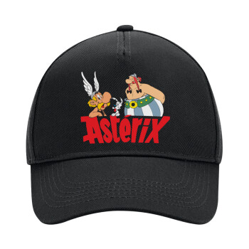 Asterix and Obelix, Adult Ultimate Hat BLACK, (100% COTTON DRILL, ADULT, UNISEX, ONE SIZE)