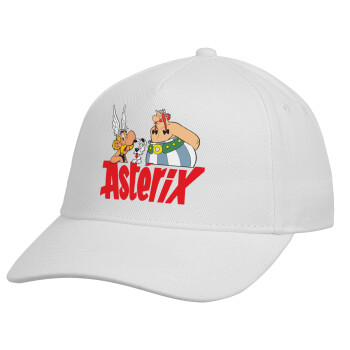 Asterix and Obelix, Καπέλο Ενηλίκων Baseball, Drill, Λευκό (100% ΒΑΜΒΑΚΕΡΟ, ΕΝΗΛΙΚΩΝ, UNISEX, ONE SIZE)