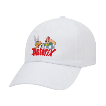 Asterix and Obelix, Καπέλο Baseball Λευκό (5-φύλλο, unisex)