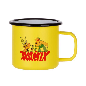 Asterix and Obelix, Κούπα Μεταλλική εμαγιέ ΜΑΤ Κίτρινη 360ml