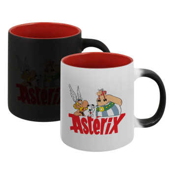 Asterix and Obelix, Κούπα Μαγική εσωτερικό κόκκινο, κεραμική, 330ml που αλλάζει χρώμα με το ζεστό ρόφημα (1 τεμάχιο)