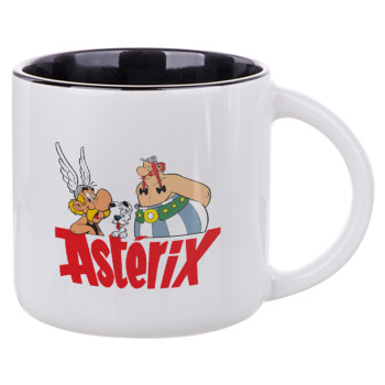 Asterix and Obelix, Κούπα κεραμική 400ml Λευκή/Μαύρη