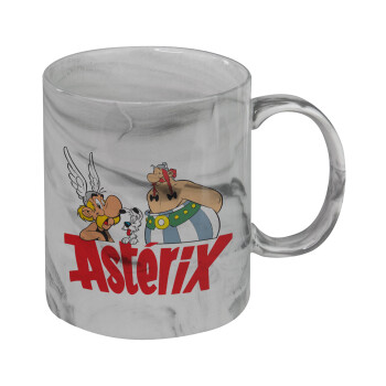 Asterix and Obelix, Mug ceramic marble style, 330ml