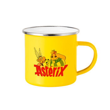 Asterix and Obelix, Κούπα Μεταλλική εμαγιέ Κίτρινη 360ml