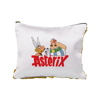 Asterix and Obelix, Τσαντάκι νεσεσέρ με πούλιες (Sequin) Χρυσό