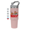 ΡΟΖ χρώματος Θερμός Ανοξείδωτο 890ml (30oz) με χερούλι