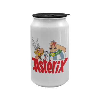 Asterix and Obelix, Κούπα ταξιδιού μεταλλική με καπάκι (tin-can) 500ml