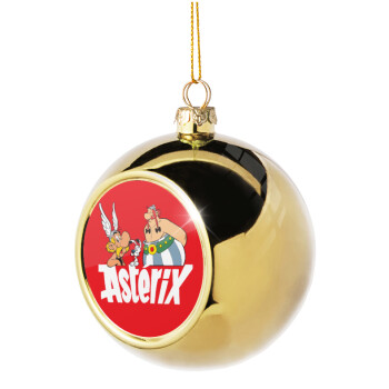 Asterix and Obelix, Χριστουγεννιάτικη μπάλα δένδρου Χρυσή 8cm