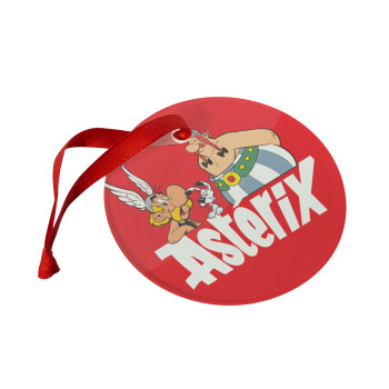 Asterix and Obelix, Christmas ornament glass 9cm