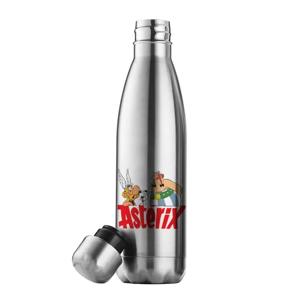 Asterix and Obelix — Μεταλλικό παγούρι θερμός Inox (Stainless steel), διπλού τοιχώματος, 500ml