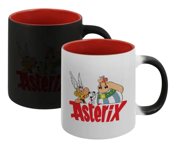Asterix and Obelix — Κούπα Μαγική εσωτερικό κόκκινο, κεραμική, 330ml που αλλάζει χρώμα με το ζεστό ρόφημα