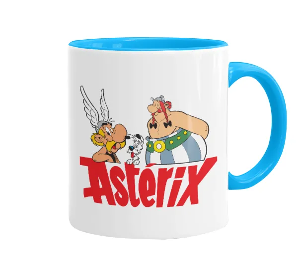 Asterix and Obelix — Κούπα χρωματιστή γαλάζια, κεραμική, 330ml
