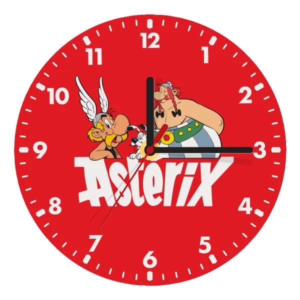 Asterix and Obelix — Ρολόι τοίχου ξύλινο (20cm)