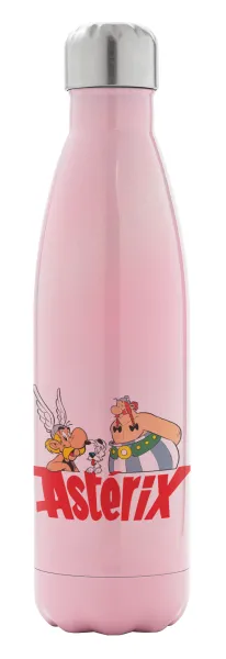 Asterix and Obelix — Metal mug thermos Pink Iridiscent (Stainless steel), double wall, 500ml