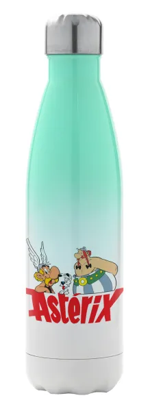 Asterix and Obelix — Μεταλλικό παγούρι θερμός Πράσινο/Λευκό (Stainless steel), διπλού τοιχώματος, 500ml