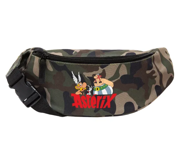 Asterix and Obelix — Unisex waist bag (banana) in Jungle camouflage color with 2 pockets