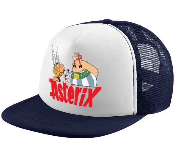 Asterix and Obelix — Καπέλο παιδικό Soft Trucker με Δίχτυ ΜΠΛΕ ΣΚΟΥΡΟ/ΛΕΥΚΟ (POLYESTER, ΠΑΙΔΙΚΟ, ONE SIZE)