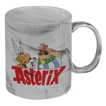 Asterix and Obelix, Mug ceramic marble style, 330ml