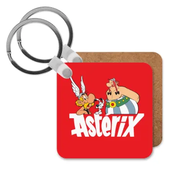 Asterix and Obelix, Μπρελόκ Ξύλινο τετράγωνο MDF