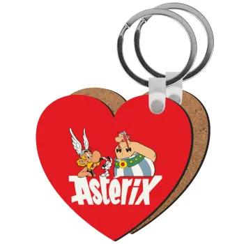 Asterix and Obelix, Μπρελόκ Ξύλινο καρδιά MDF