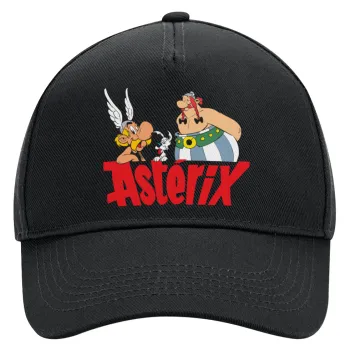 Asterix and Obelix, Καπέλο Ενηλίκων Ultimate ΜΑΥΡΟ, (100% ΒΑΜΒΑΚΕΡΟ DRILL, ΕΝΗΛΙΚΩΝ, UNISEX, ONE SIZE)